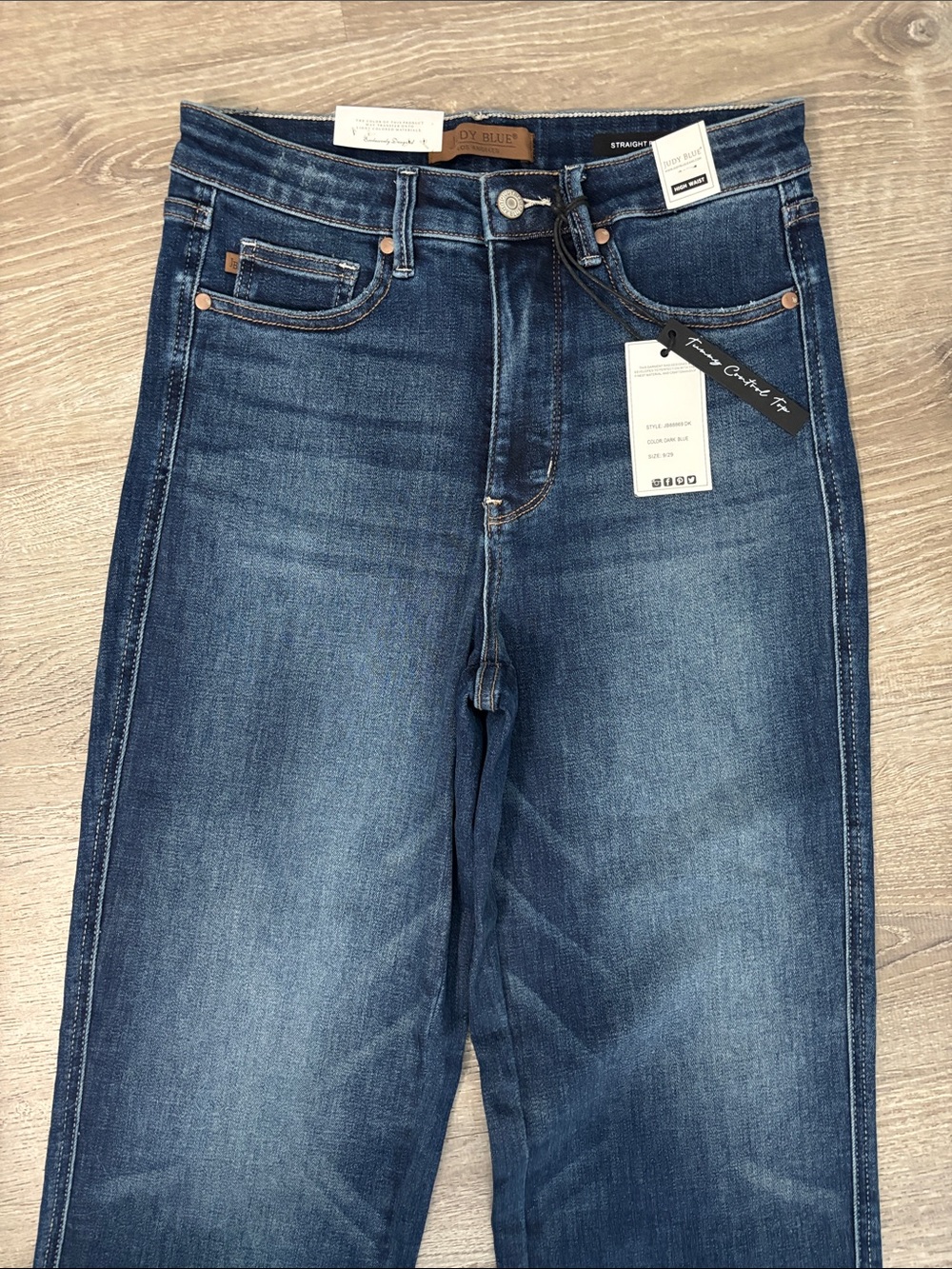 Judy Blue Alyssa Tummy Control Classic High Waist Straight Jean NWT Size 9/29 - Picture 2 of 11